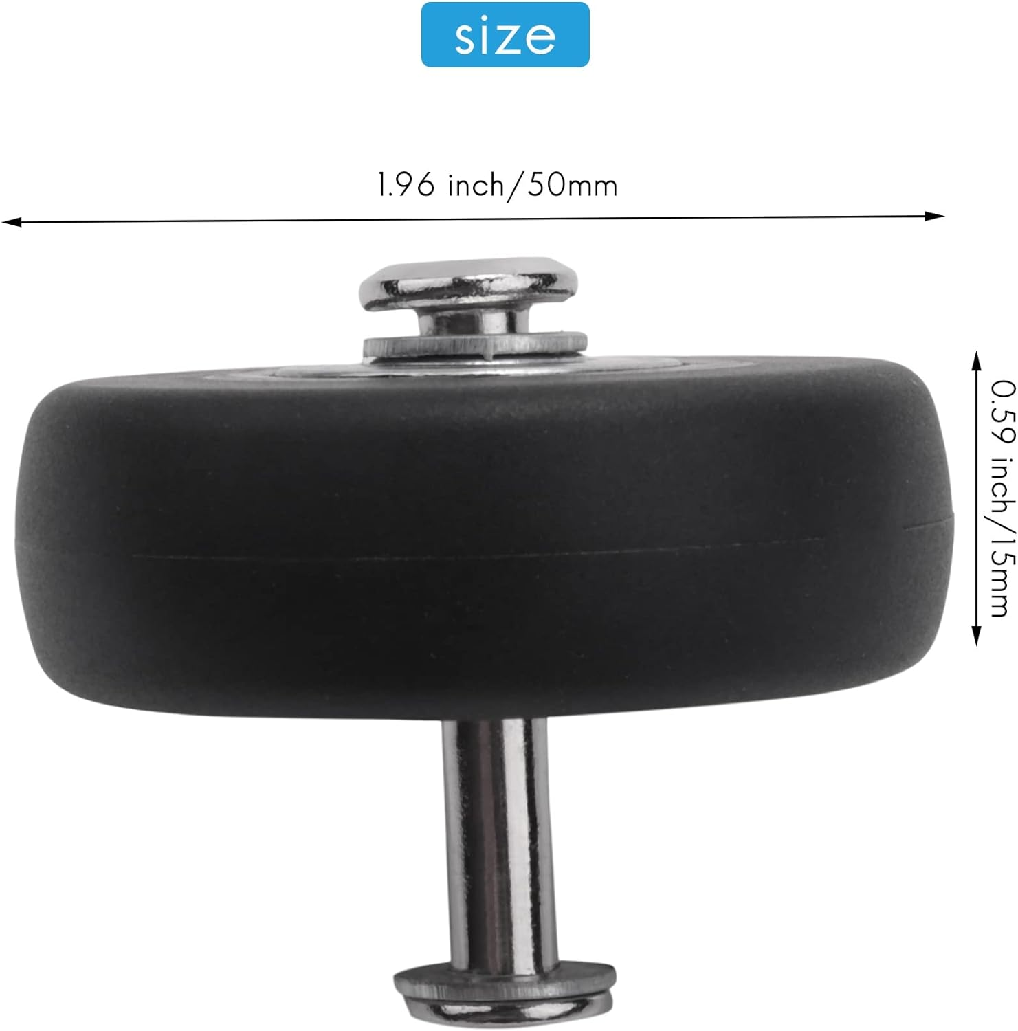 Voniecop OD 50Mm 4 Sets of Luggage Suitcase Replacement Wheels Axles Deluxe Repair Tool image number 4