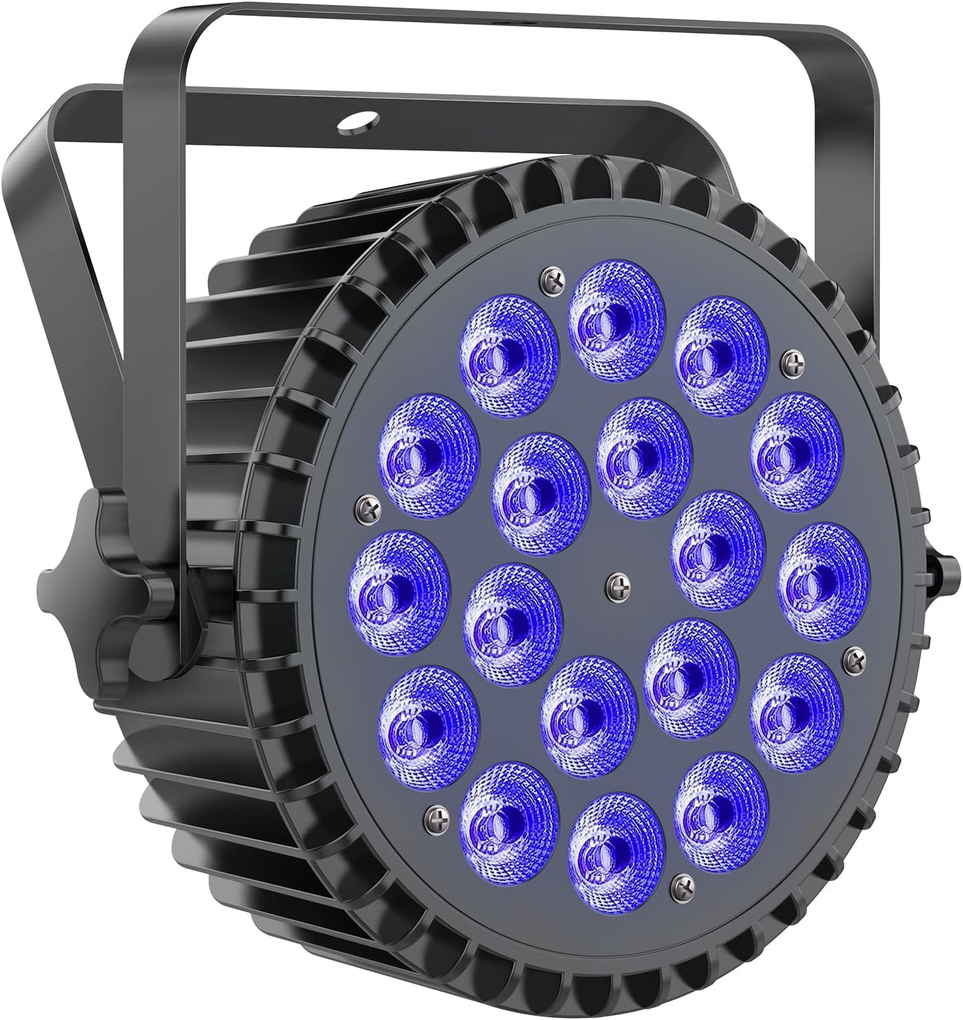 200W LED Par Lights RGBWA+UV 6-In-1 Stage Lights Par Can Lighting with DMX Control Sound Activated Uplights for Events DJ Wedding Party Church Live Show(4 Packs)