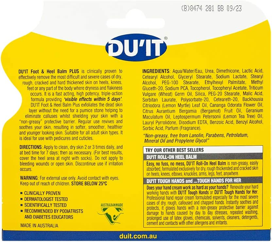 DU'IT Foot & Heel Balm plus Foot Cream 50G image number 1
