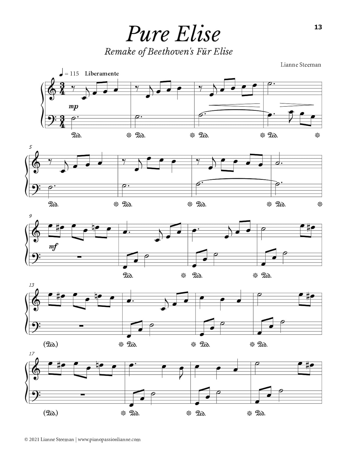 Close to My Heart. Piano Sheet Music Book with 10 Emotional Piano Solos: a Story of Love and Loss through Music image number 1