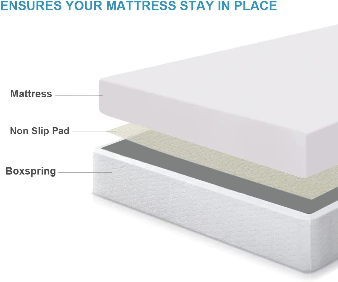 Non Slip Grip Pad for Spring and Memory Foam Mattress Keeps Mattress in Place for a Great Night'S Sleep - Queen Size 59 X 79 (4.9'X 6.5') image number 4