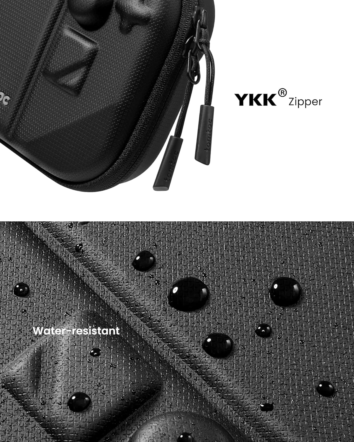 Tomtoc Protective Case for New Steam Deck OLED and Steam Deck, Hard Shell Portable Travel Carrying Bag for Steam Deck Console & Accessories, Shockproof, Travel Friendly, Black - Black image number 4