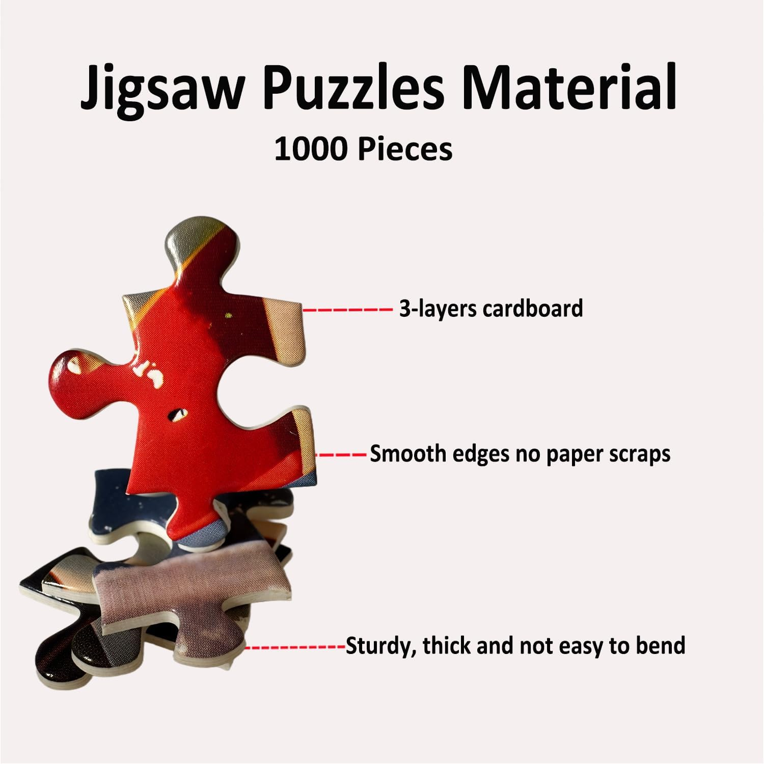 Jigsaw Puzzles for Adults 1000 Pieces Christmas Puzzles Impossible Hard Difficult Challenging Puzzles Christmas Tree Puzzle Snowman Santa Claus Jigsaw Puzzle 1000 Pieces 70 X 50 Cm image number 5