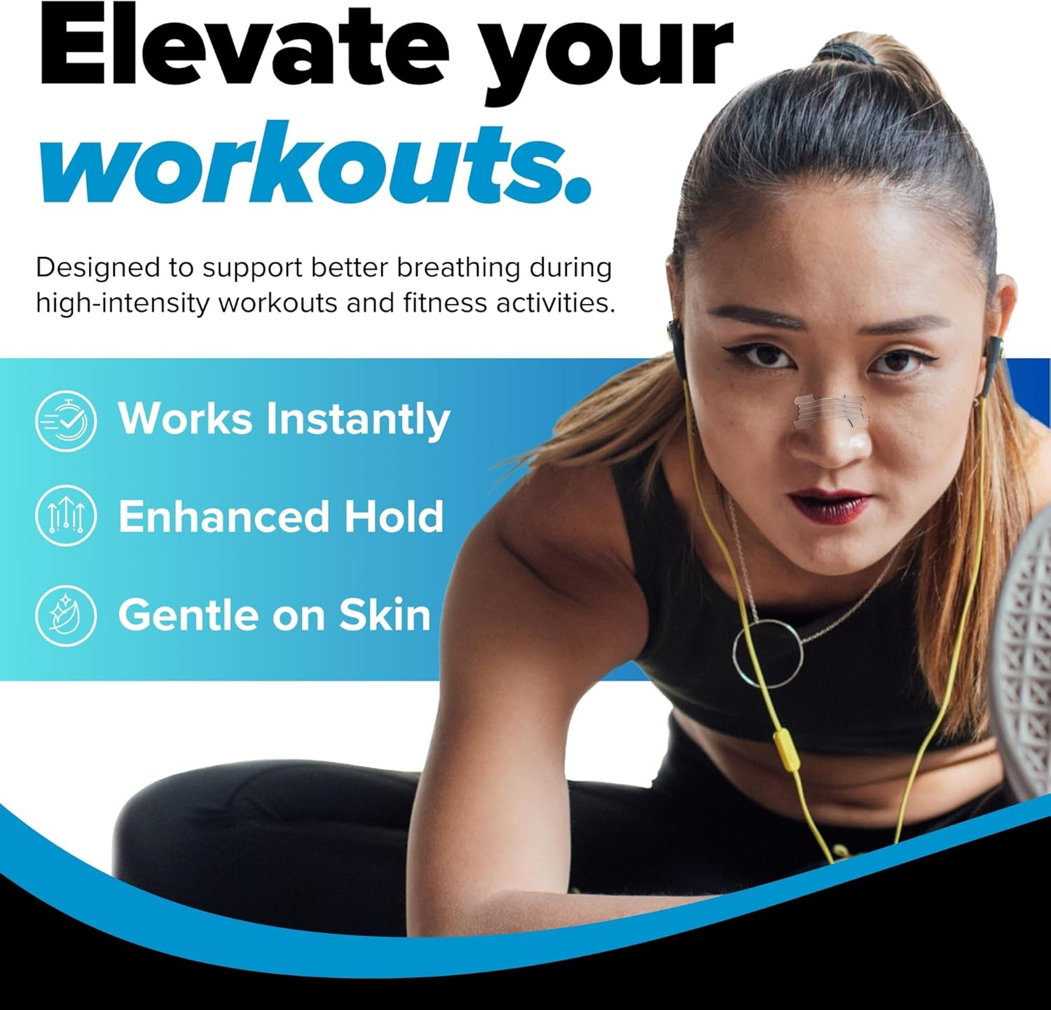 Active Strips Pro - 30 Pack Nasal Strips for Running, Sports, and High-Intensity Workouts: Maximum Lift & Strong Adhesion. Ideal for Runners, Cyclists, and Athletes. image number 2