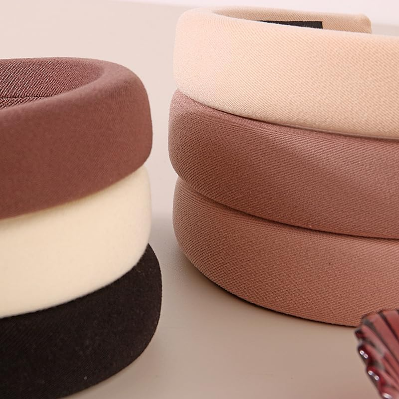 Hair Claw Clips Fashion Korean Style Ladies Retro Elastic Solid Color Sponge Headband Headband Hair Accessories image number 1
