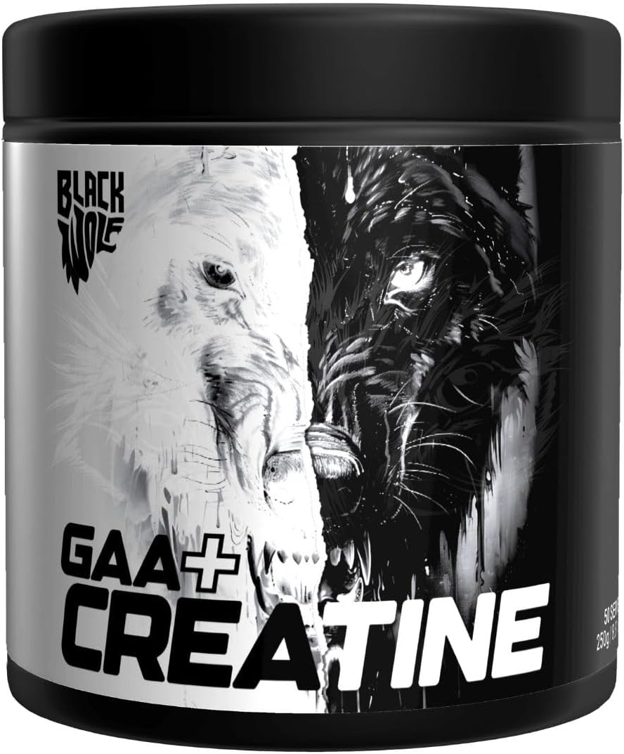 Black Wolf GAA + Creatine 250Gm 50 Serves image number 1