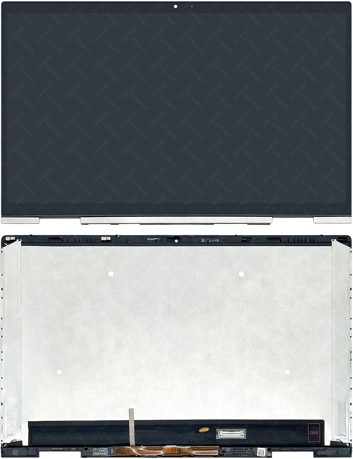 LCDOLED Replacement for HP Envy X360 13-Bd 13-Bd0Xxx 13-Bd1Xxx 13-Bd0000 13-Bd1000 13.3 Inches FHD 1080P IPS LCD Display Touch Screen Digitizer Assembly Bezel with Board 30Pin Non-Oled (Silver) image number 4