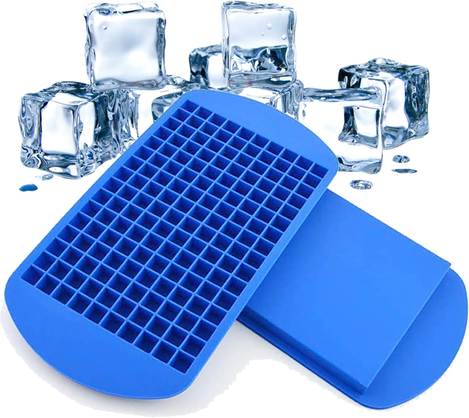 160 Small Ice Maker Tiny Ice Cube Tray Chocolate Mold Mould Maker for Barpartsr (Black) - Red image number 4