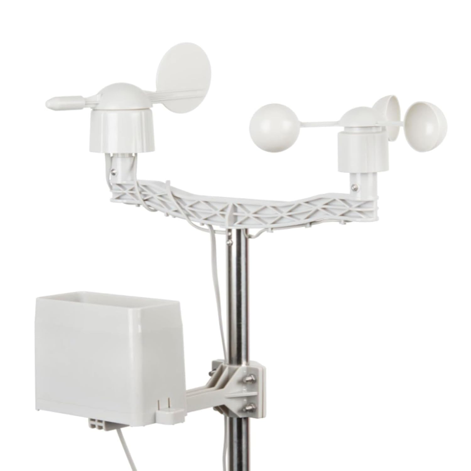 Meteorological Station Rain Volume Gauges Wireless Sensor Draining Rainwater Collector, ABS Material Rain Volume Meter for Meteorological Station