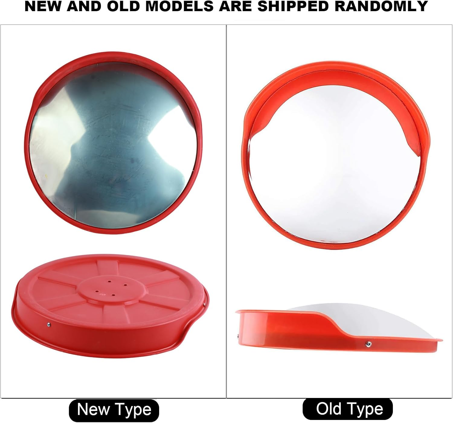 Wide Angle Traffic Mirror Convex Safety Mirror 130 Degree Wide Angle Driveway with Mounting Hardware for Communities Warehouses Hospitals image number 1