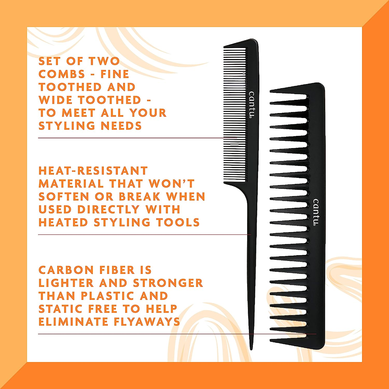 Cantu Style Carbon Fiber Combs