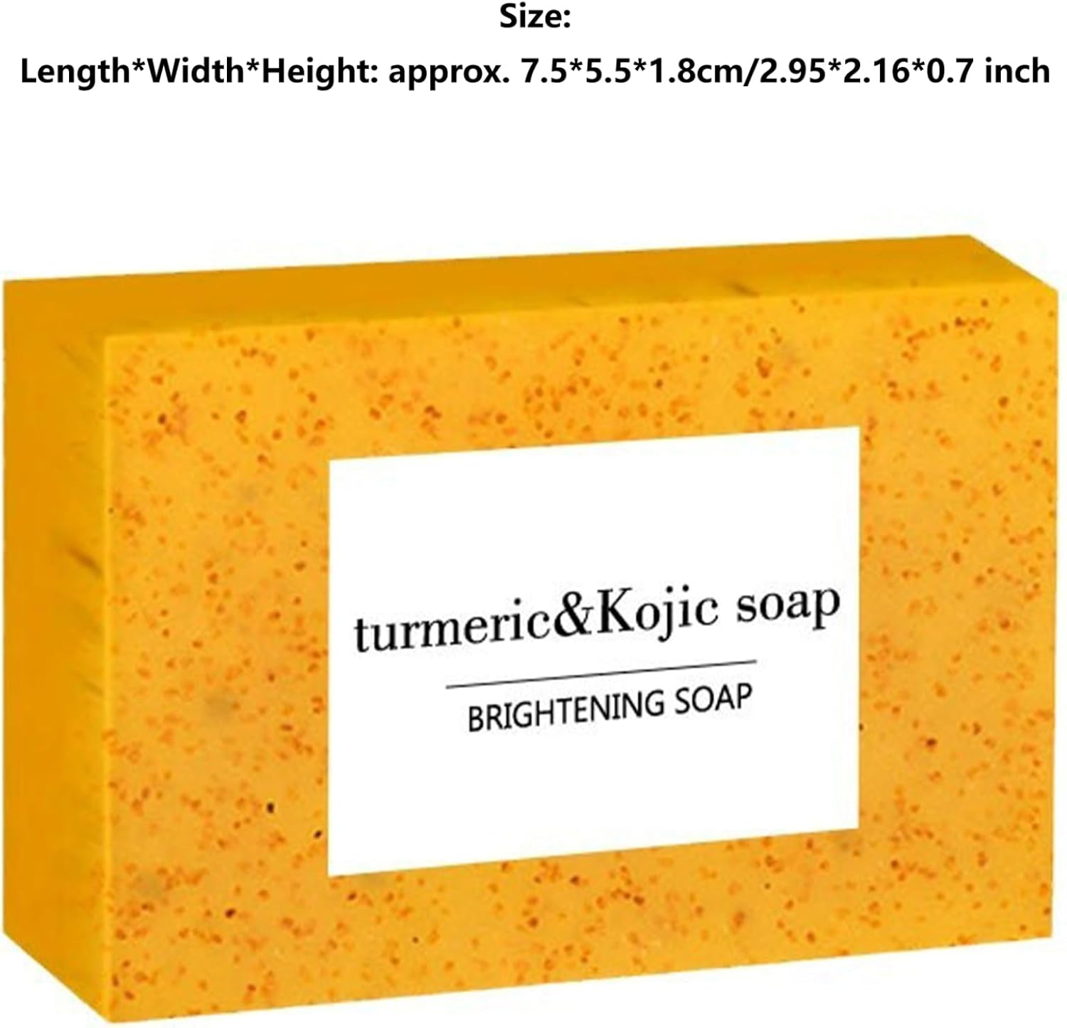 Hedmy Kojic Acid Soap Bar with Turmeric Lemon for Skin Clarity Moisturizing Wash Gentle Exfoliation Yellow 3Pcs One Size - Yellow 2Pcs image number 3