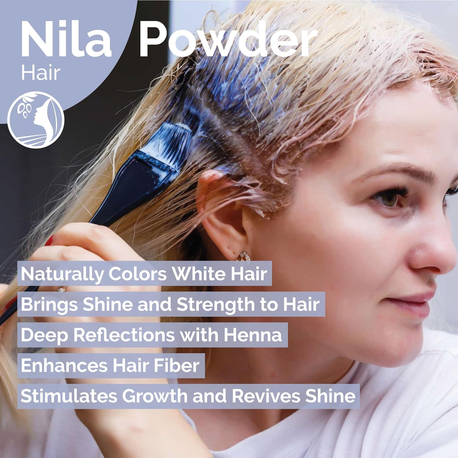 Fatima'S Garden Pure Nila Indigo Powder 50G - Natural Moroccan Face & Hair Care Powder for Exfoliating and Moisturizing image number 6