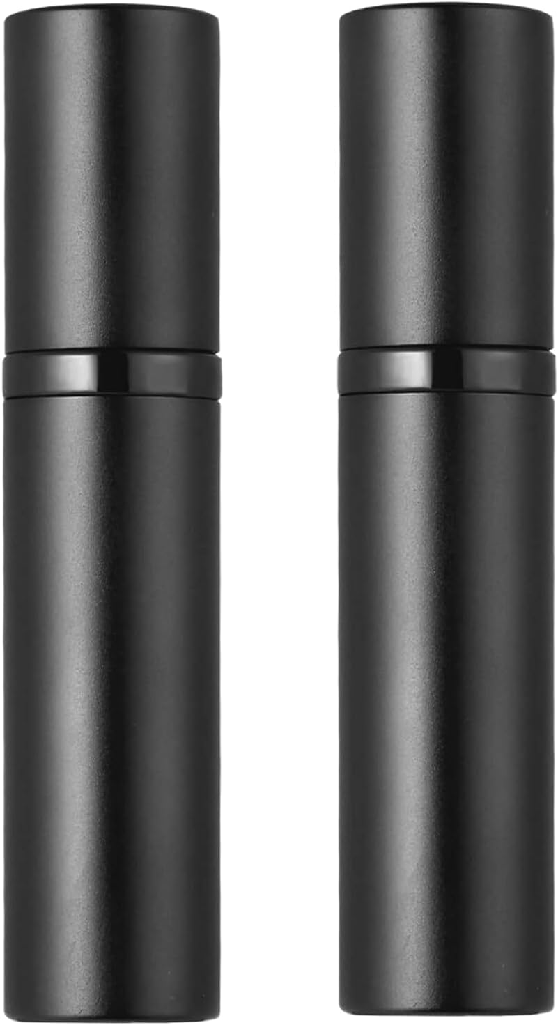 Aufew 2Pcs Perfume Atomizer Bottle(5Ml), Refillable Portable Mini Perfume Atomizer for Travel, Leakproof Pump Perfume Spray Bottle Atomizer for Man and Woman (Pink+Red)