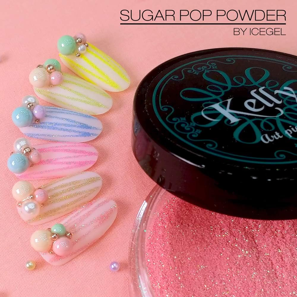 ICE Gel KE-09 Sugar Pop Powder, Blue, 1 Pack image number 2