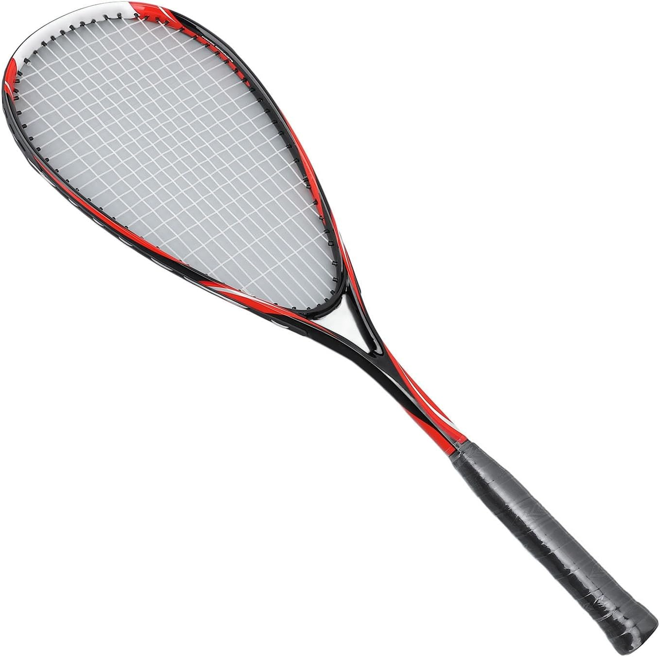 Beginner Squash Racket, Squash Racket Transparent String Wrapped Handle for Home (Red) image number 3