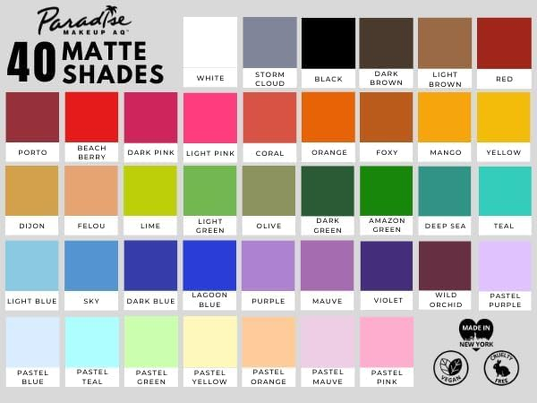 Mehron Makeup Paradise Makeup AQ Face & Body Paint (1.4 Oz) (Dark Green) image number 5