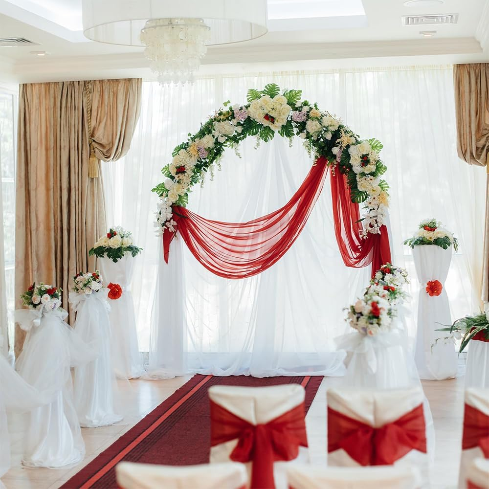 Metal Garden Arch, Garden Arch Trellis for Climbing Plants, Assemble Freely 2 Sizes for Wedding Climbing Plant Roses Vines Bridal Party Decoration (Black) image number 6