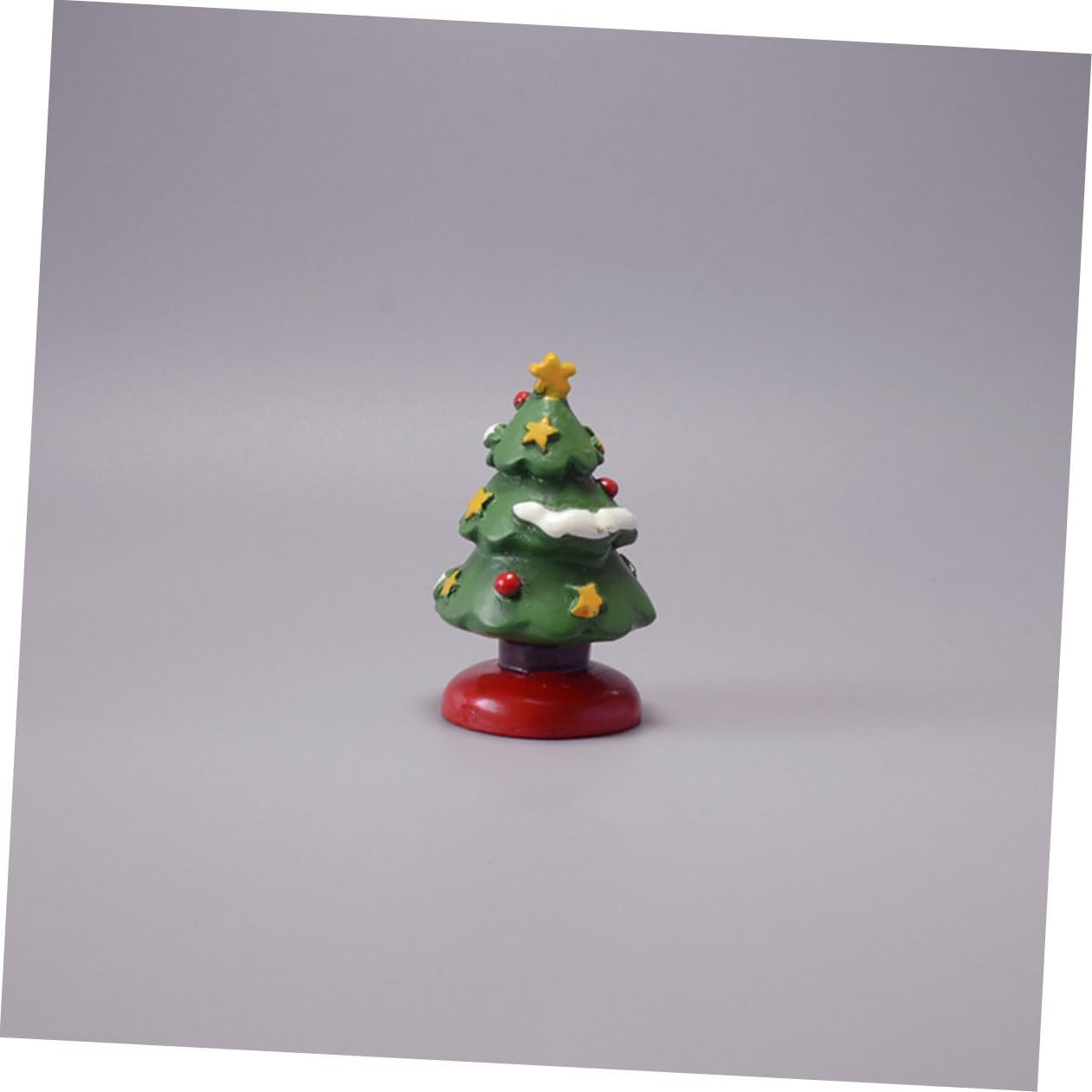 4Pcs Miniature Tree Christmas Decorations Resin Tree Models Festival Decoration for Home Ornaments image number 5