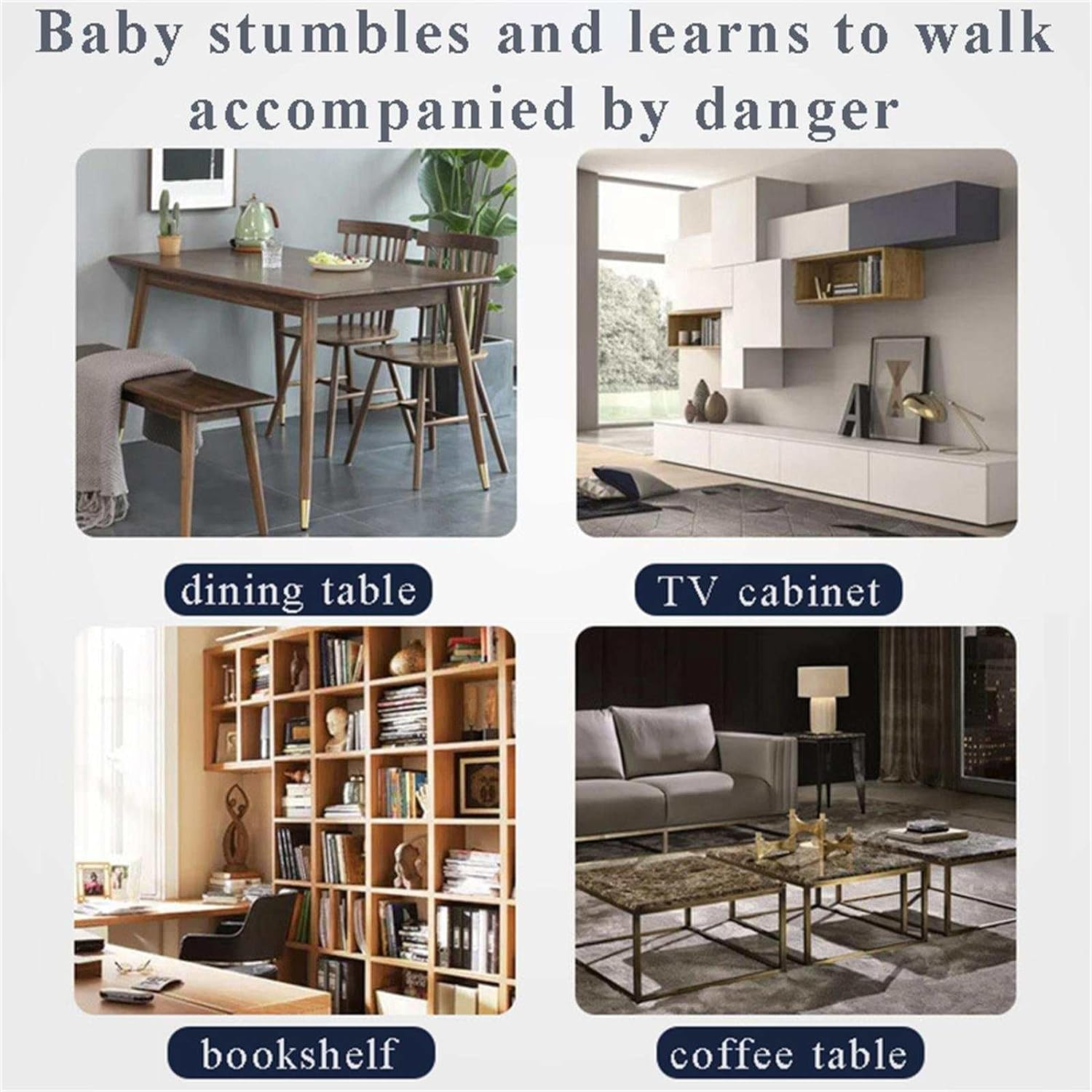 ONE Click Baby Proof Adjustable Child Safety Locks (8-Pack) I Multi-Purpose Use for Cabinets, Cupboards, Toilets, Fridge, Oven, Bins | Strong 3M Adhesive. image number 3