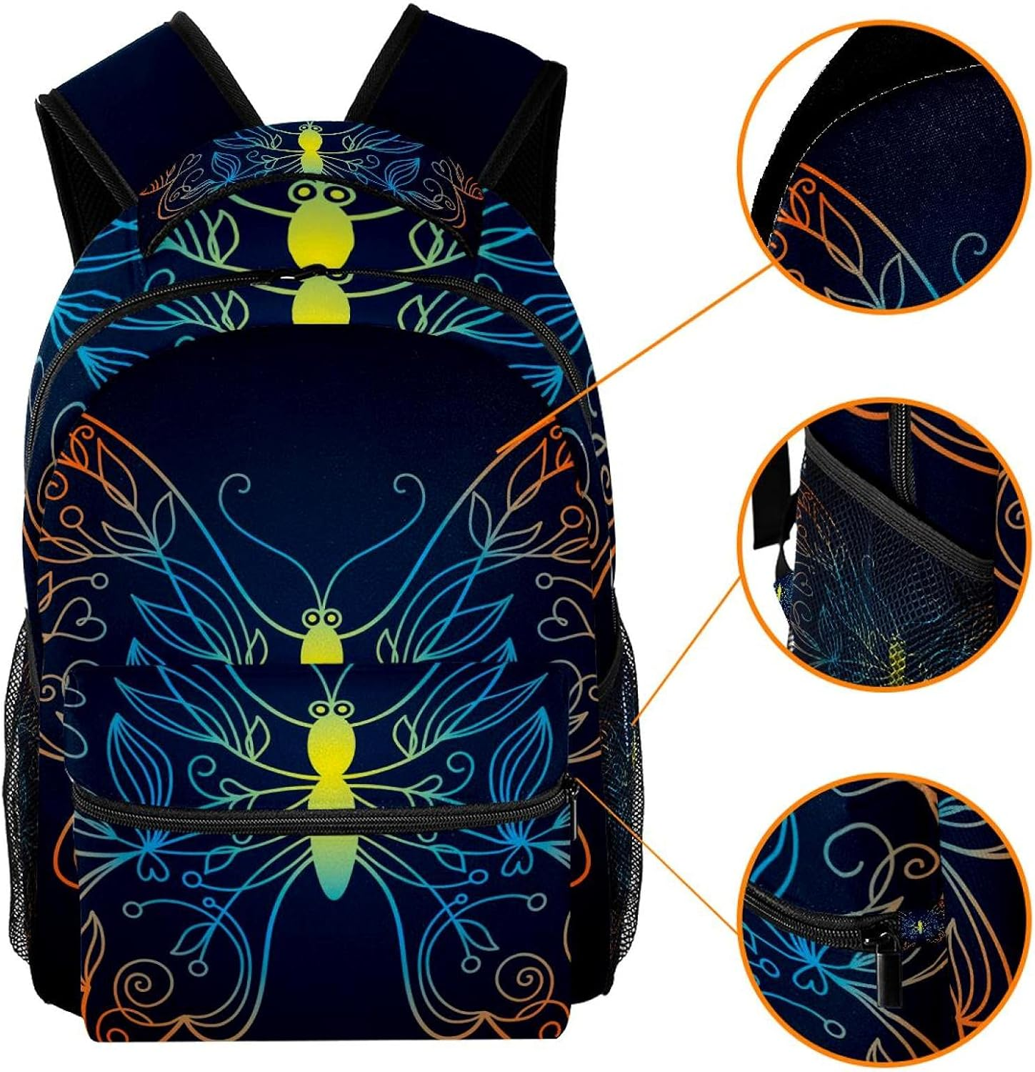 Butterfly Backpack Students Shoulder Bags Travel Bag College School Tote Backpacks image number 5