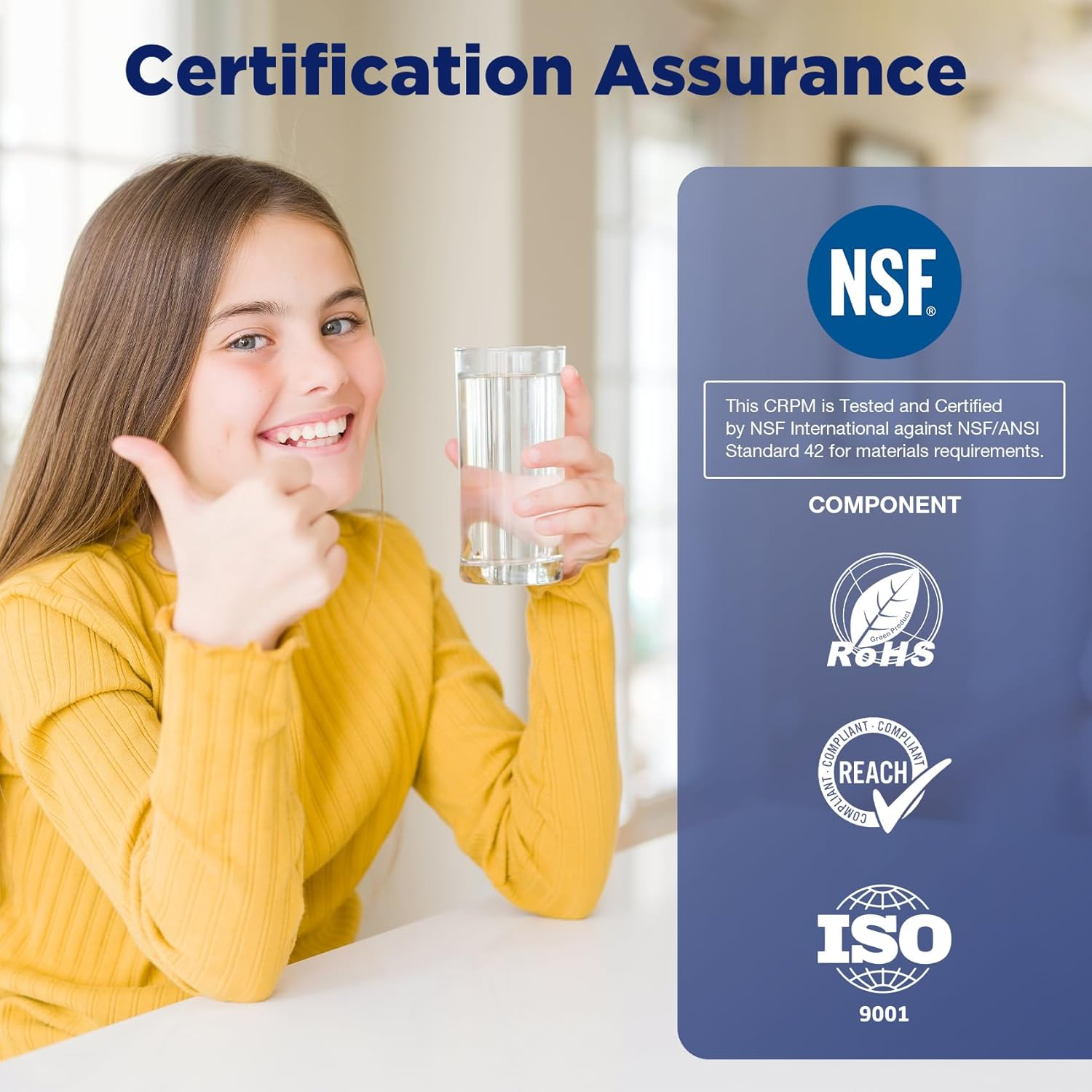 Membrane Solutions 20 Micron Pleated Polyester Sediment Water Filter 10"X2.5" Cartridge Universal Whole House Pre-Filter Compatiable with W50PE, WFPFC3002, SPC-25-1050, FM-50-975 - 4 Pack image number 4