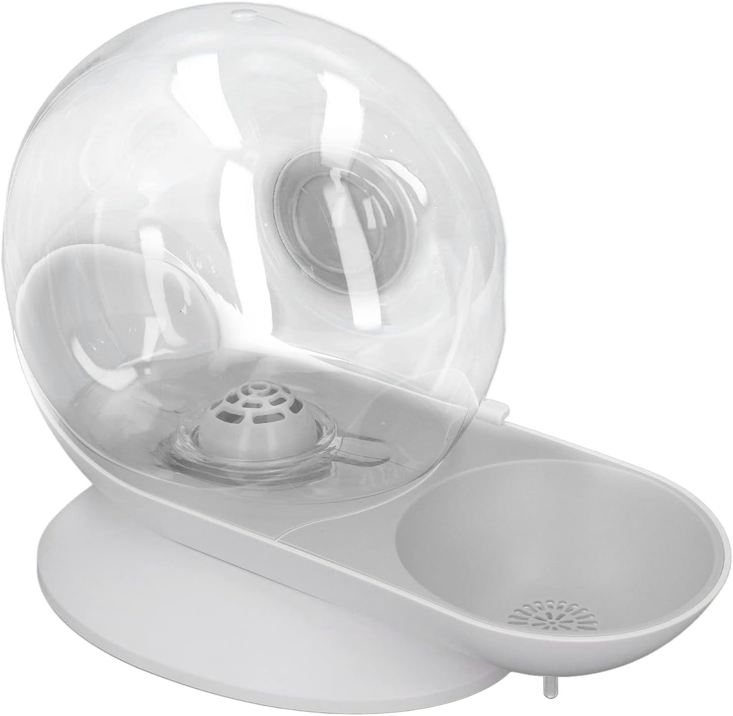 Water Dispenser Dog, Cat Drinker, Large Capacity Leak-Proof, Automatic Drinking Fountain, 2.8 Litres, Wet Feeder for Cats, Drinking Fountain for Dogs, Transparent