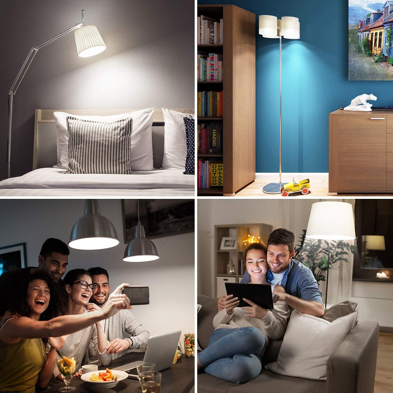 Lepro E27 Screw Bulbs 100W Equivalent, Cool White 6500K, 13W 1520Lm Super Bright E27 LED Bulbs, GLS Energy Saving Edison Lightbulb, Non-Dimmable, Pack of 6 image number 3