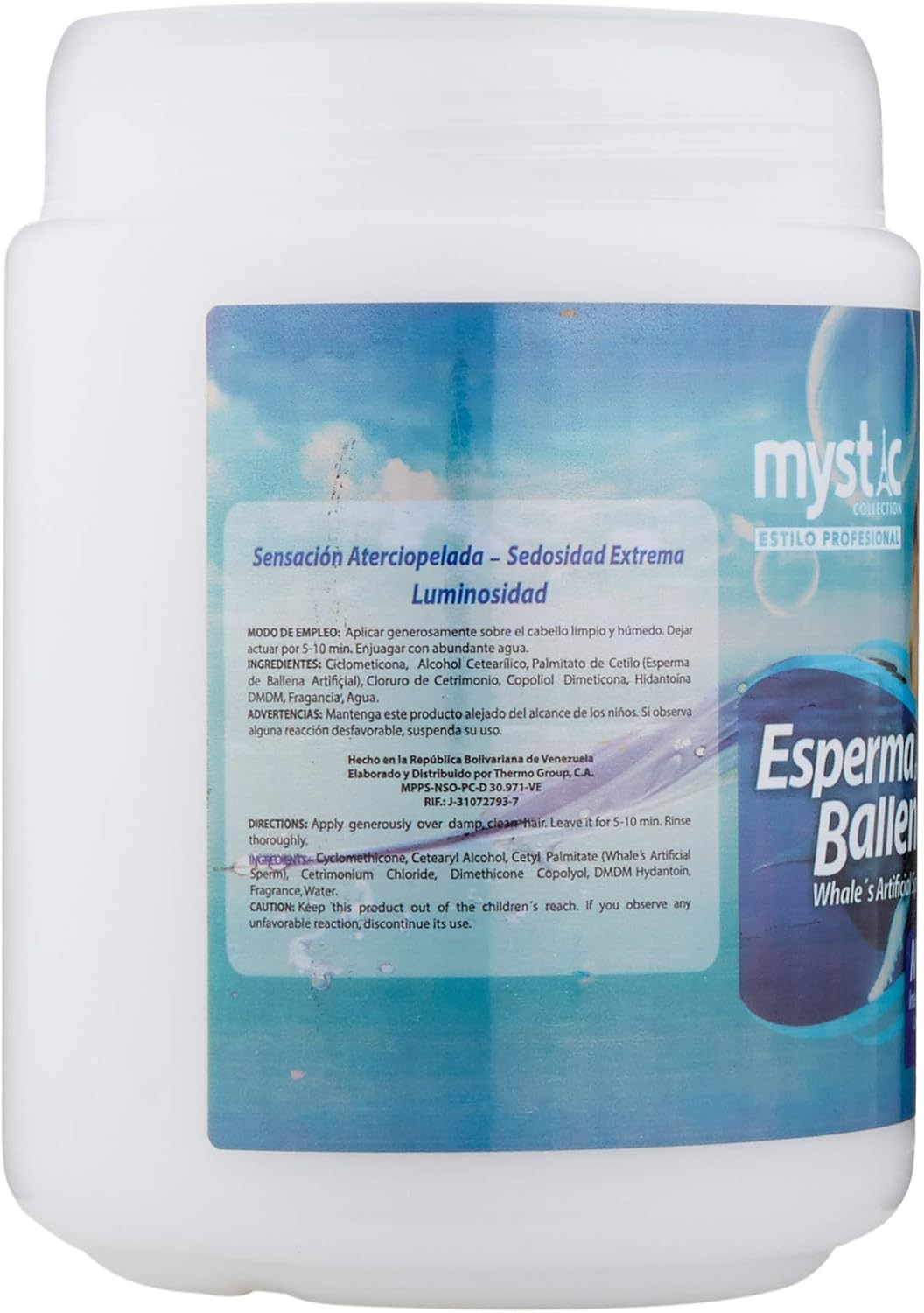 Kleravitex Whale Hair Mask Treatment for Damaged Hair 35 Oz - Nourishes and Repairs Dry Hair - Deep Conditioning for Shiny and Smooth Hair image number 2