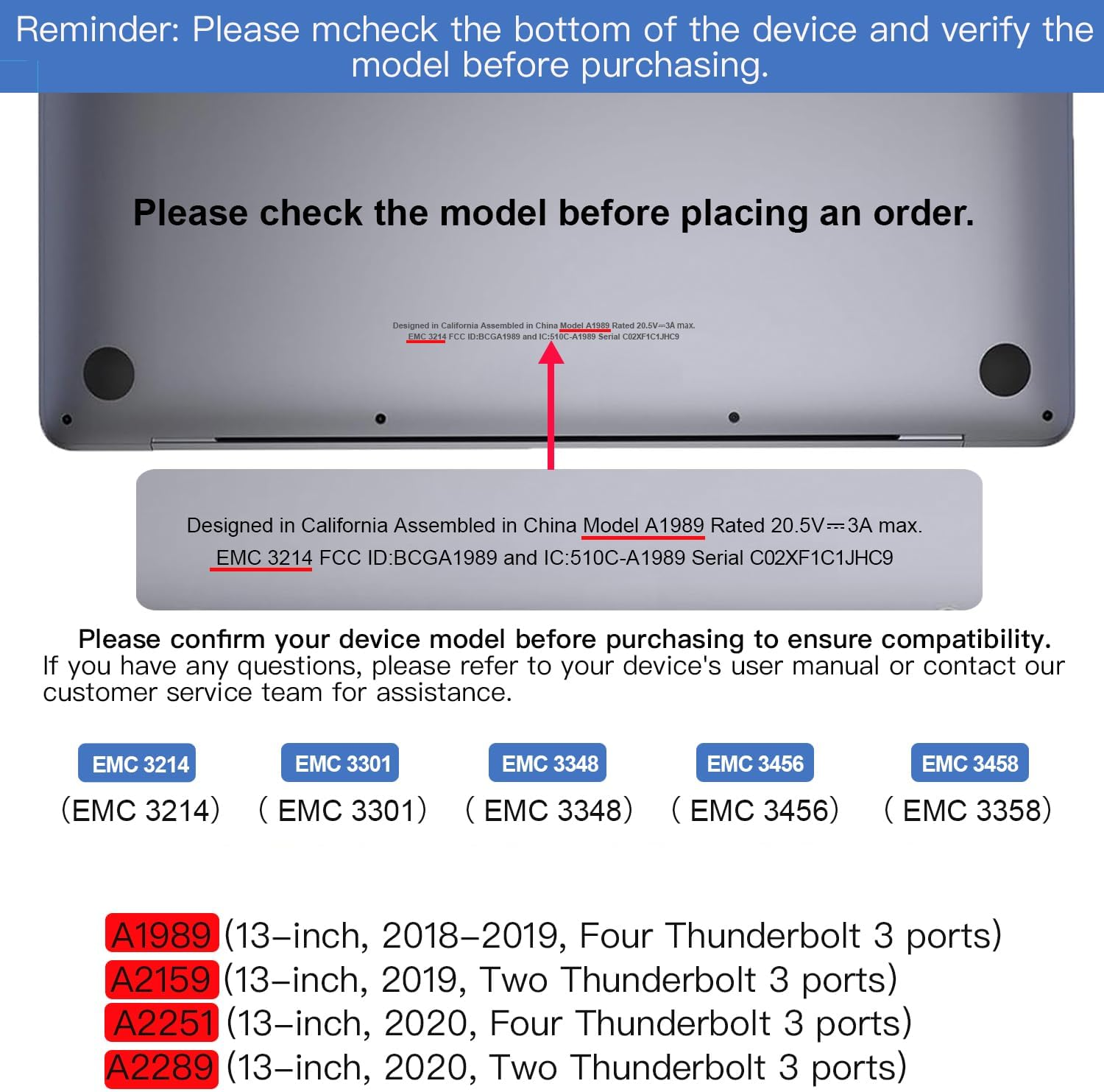 Screen Replacement for Pro A1989 A2159 A2289 A2251 2018 2019 2020 Year 13.3" Retina LCD Display Assembly EMC 3214 3358 3301 3456 3348 2560X1600 (Silver) image number 1
