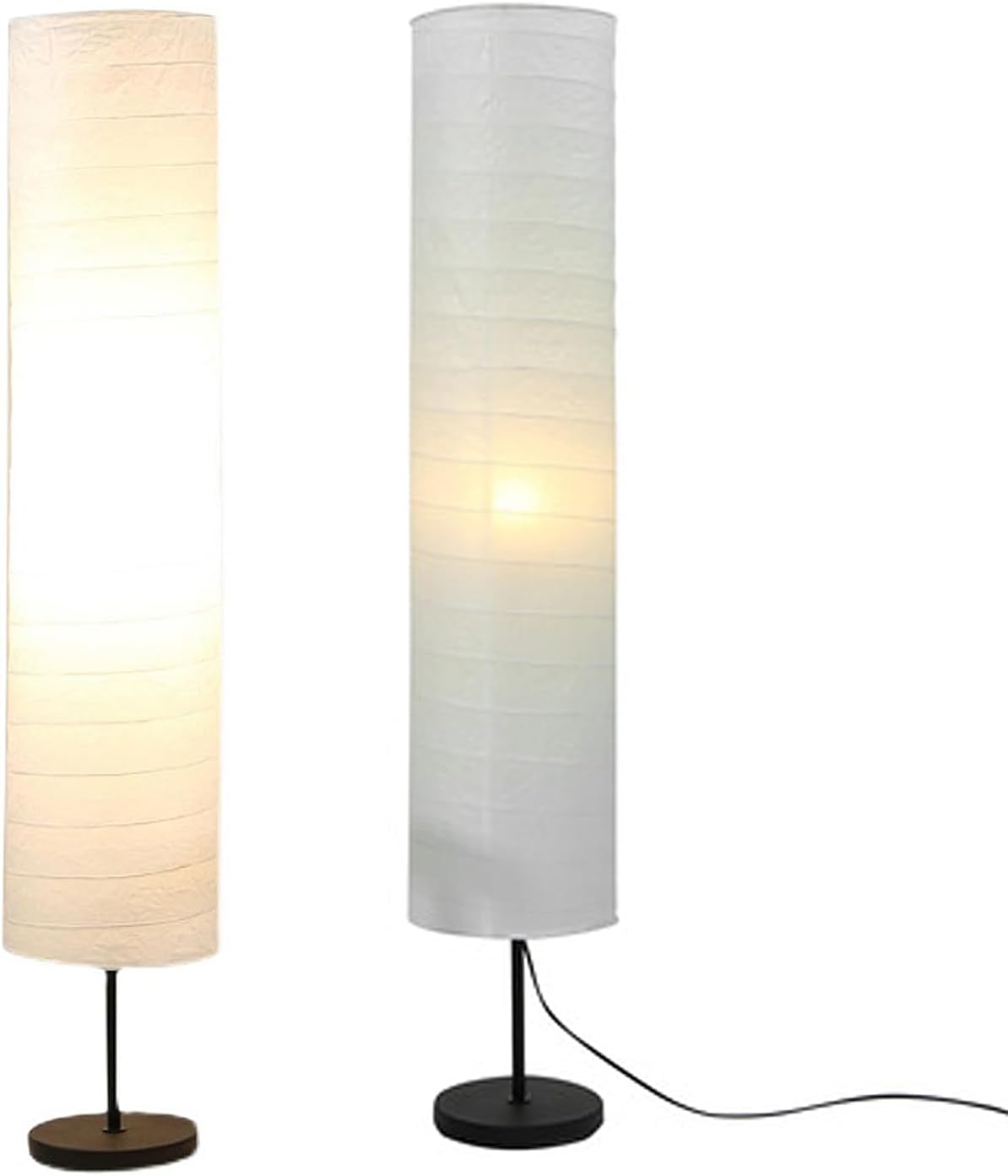 Pwshymi Rice Paper Floor Lampshade, 94 Cm, Modern Lampshade for Living Room, Bedroom, Office with Easy Assembly image number 3