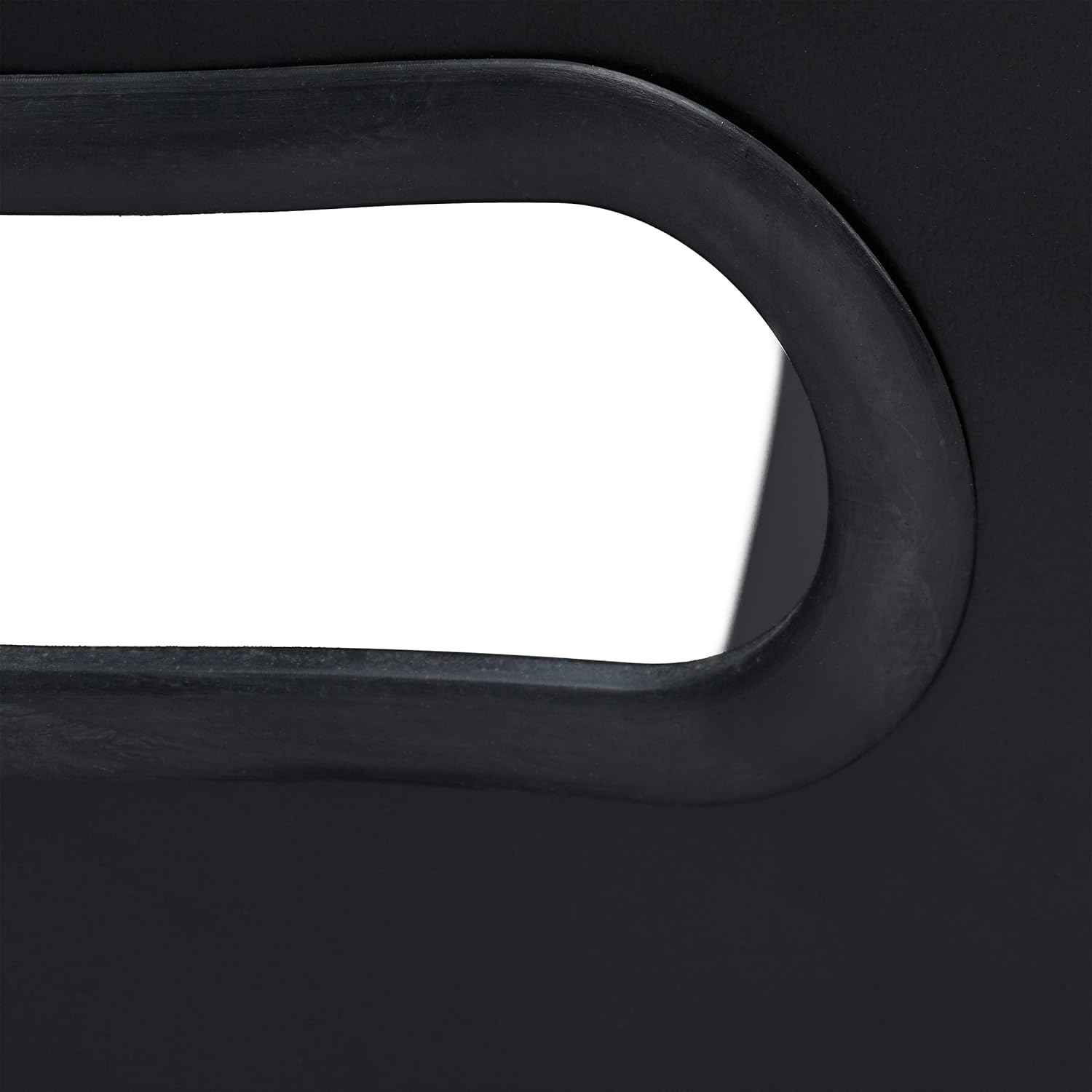 Relaxdays Firewood Basket Metal Modern Firewood Storage inside H X D: 18.5 X 40.5 X 33 Cm Large Wooden Tray Black image number 2