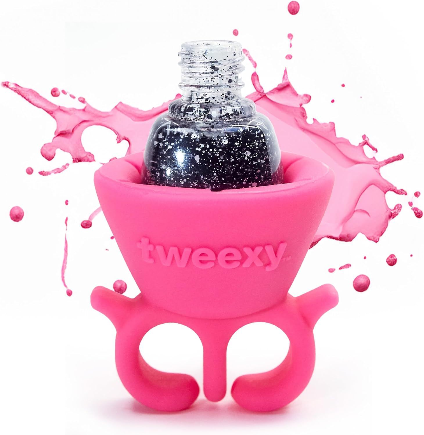 Tweexy - the Original Wearable Nail Polish Bottle Holder - Bonbon Pink