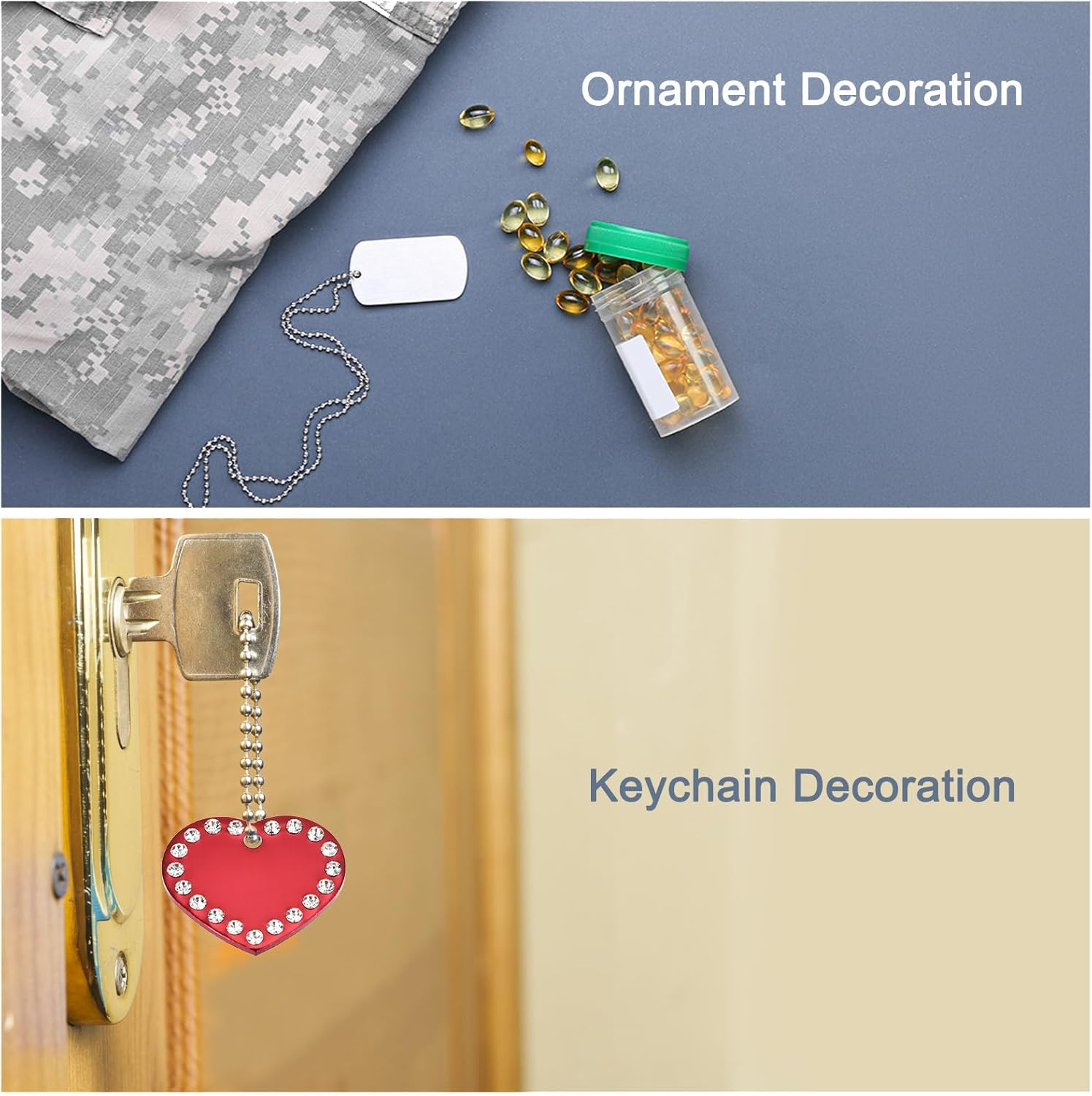 Uxcell Metal Heart Tags Stamping,Light Blue Blank Dog Tags DIY Engraving Blank Tags Aluminium for Pet Dog ID Tags,Pendant Decoration,Craft Tags,Pack of 5 image number 6