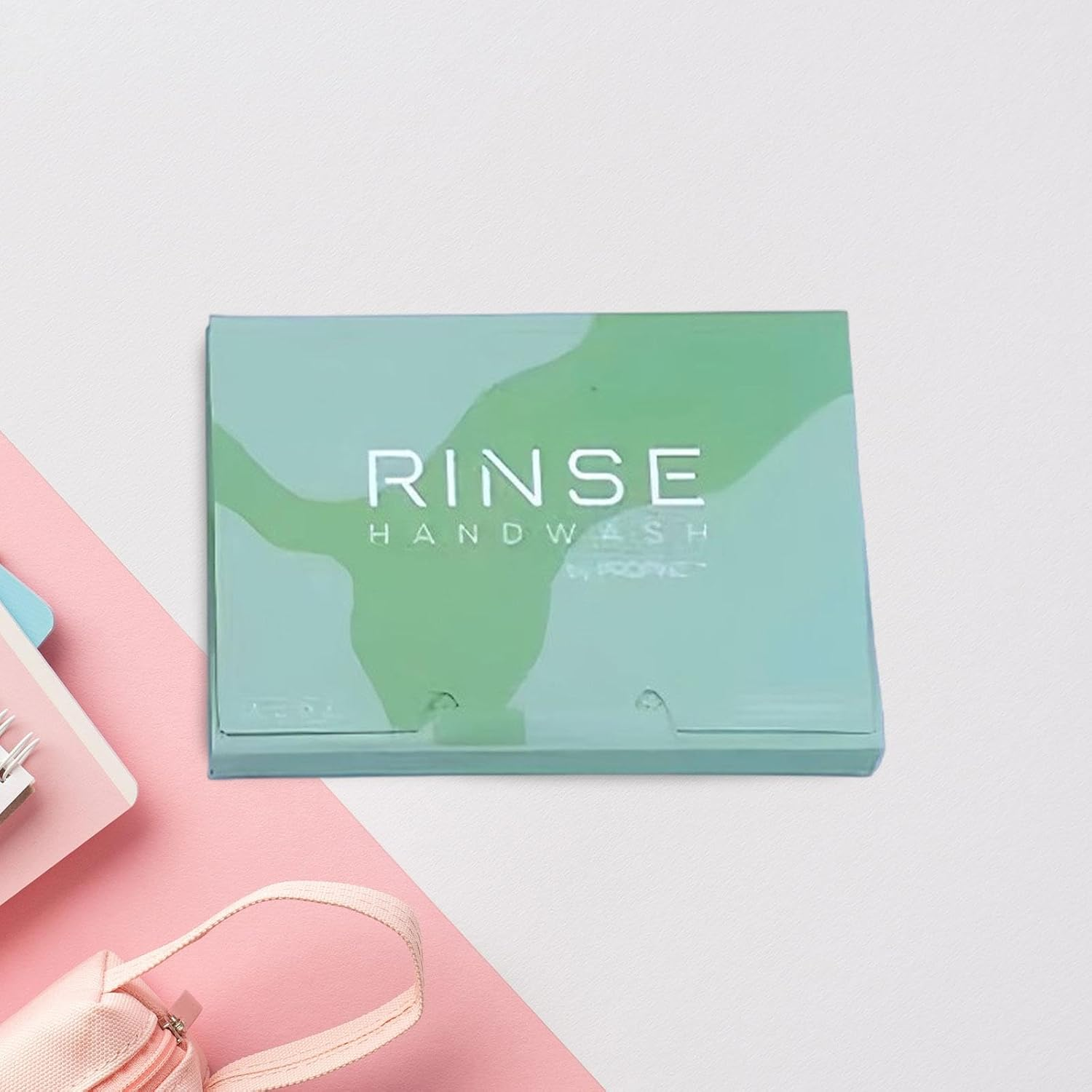 Perfeclan 100 Pieces Soap Sheets for Hand Washing,Soap Paper,Outdoor Supplies,Soap Flakes Disposable Hand Wash Soap Paper for Traveling - Green image number 3