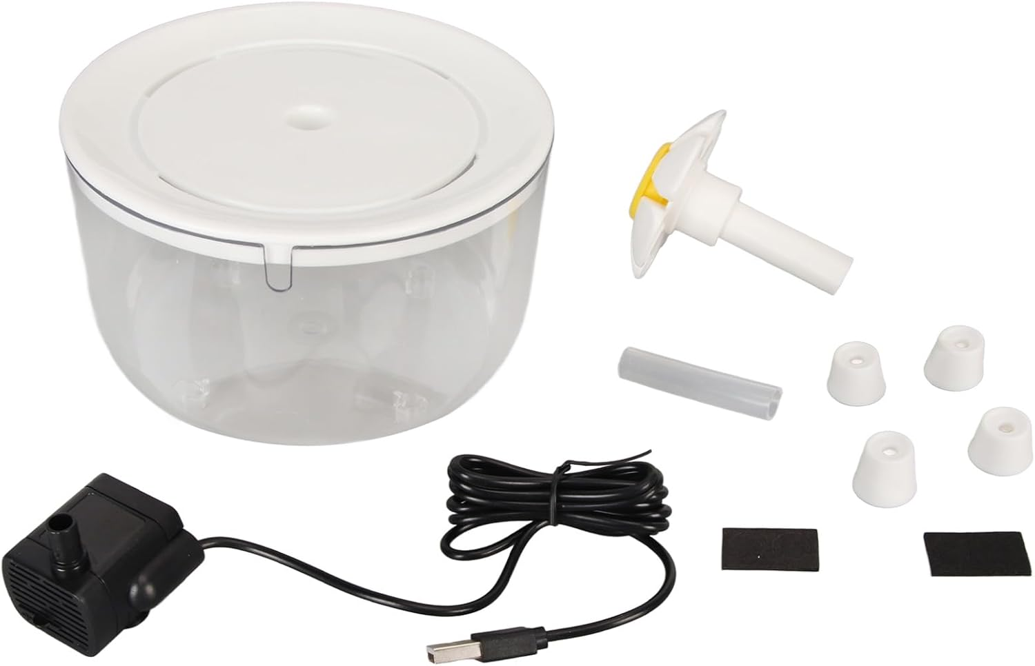 Cat Water Fountain, Automatic Cat Water Dispenser, Quiet Pet Water Fountain, Pet Flower, Automatic Circulation Water Dispenser for Cat Dogs, Easy to Clean image number 5