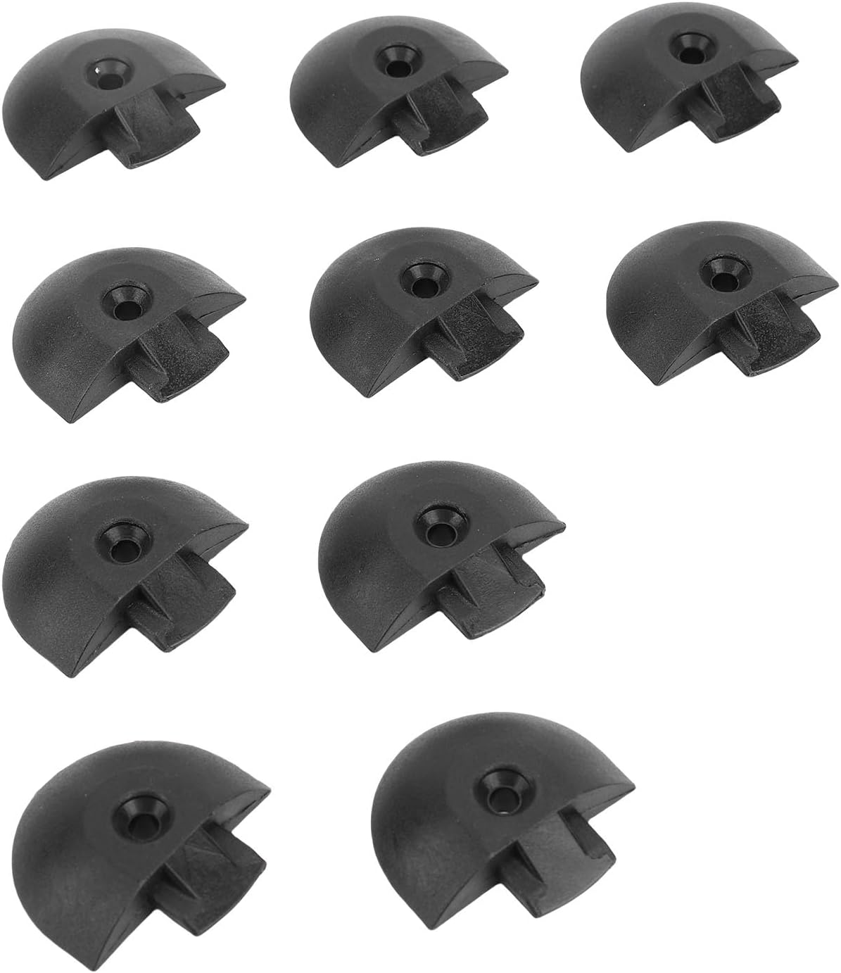 10PCS Cargo Angled End Cap for L Track, Tie-Down Rail End Caps Ends Plug Cap Enclosed Trailer Cargo Van Track Plugs for Cargo Control Pickup RV ATV