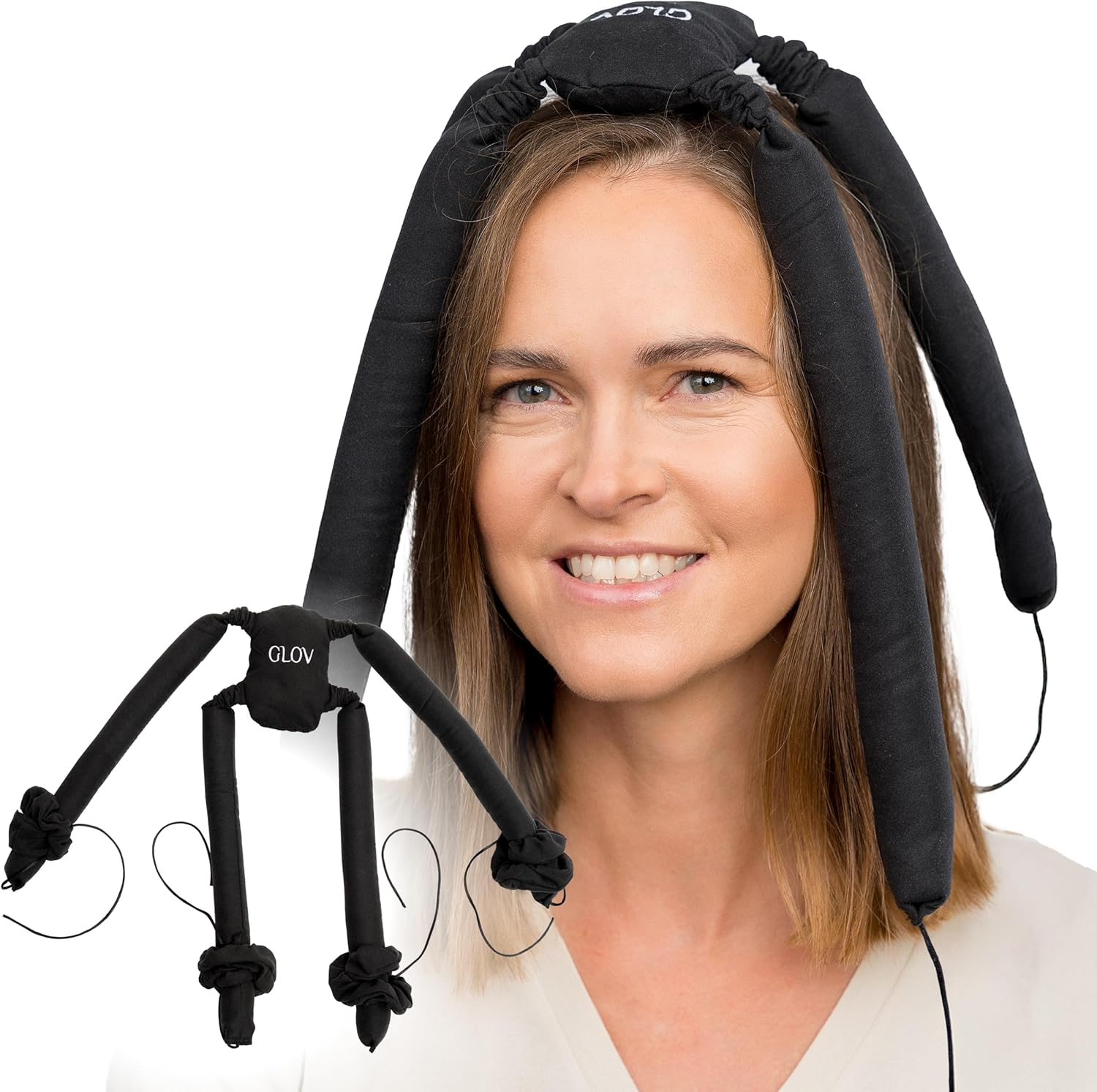 Glov Coolcurl Hair Rollers, Heat-Free for Short Hair, Memory Foam, Gentle Styling Frizz, Avoid Comfortable Curls without Heat, Easy Styling for Fine Hair image number 5