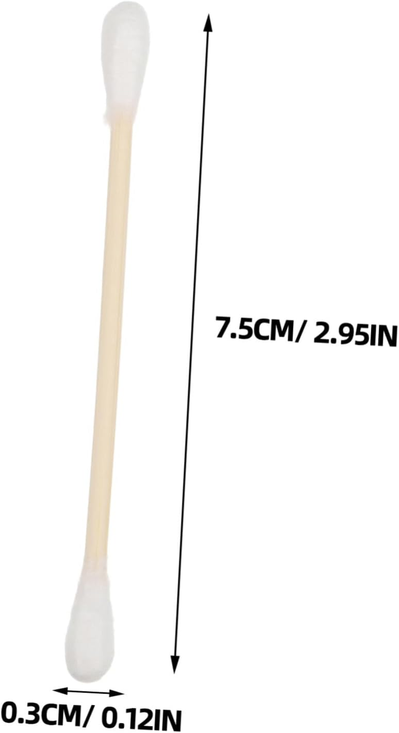 100Pcs High Precision Cotton Bud Swabs Makeup Removal Applicator Sticks Portable Lightweight for Travel image number 2