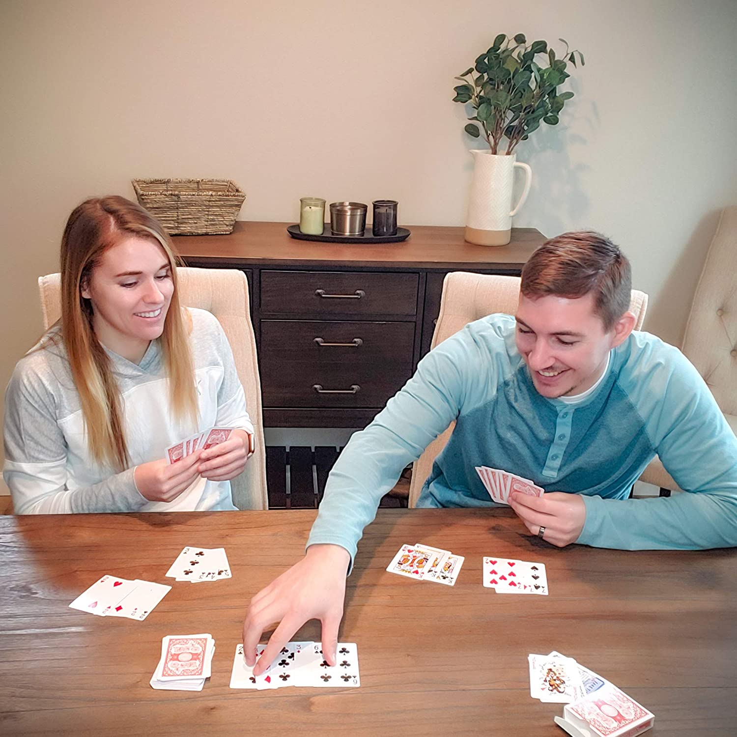 Lotfancy Playing Cards, Poker Size Standard Index, 12 Decks of Cards (6 Blue and 6 Red), for Blackjack, Euchre, Canasta image number 4