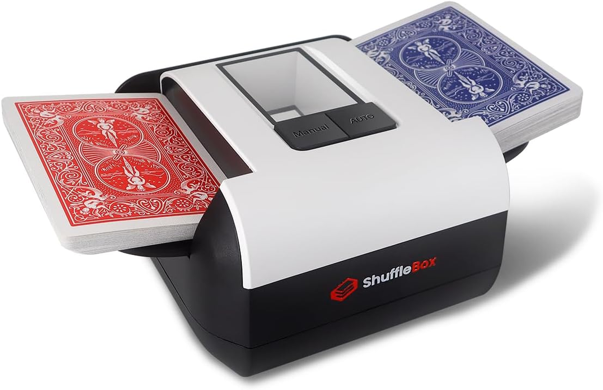 Shufflebox S1 Automatic Card Shuffler with 2000Mah Rechargeable Built-In Battery, 2 Deck Ultra Quiet Shuffling Machine image number 2