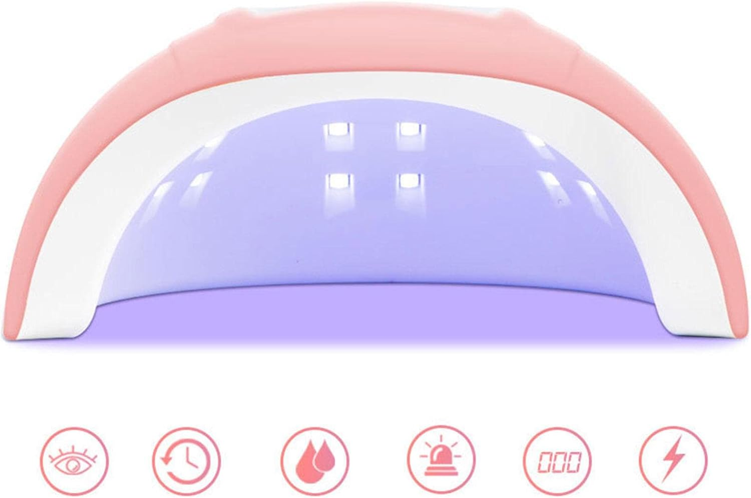 LED Lamp for Gel Nails | Acrylic Light Nail Dryer for Gel Nail Polish | 54W LED Nail Lamp Auto Sensing Curing Gel Toe Nails Light Timer Settings Shwing image number 6