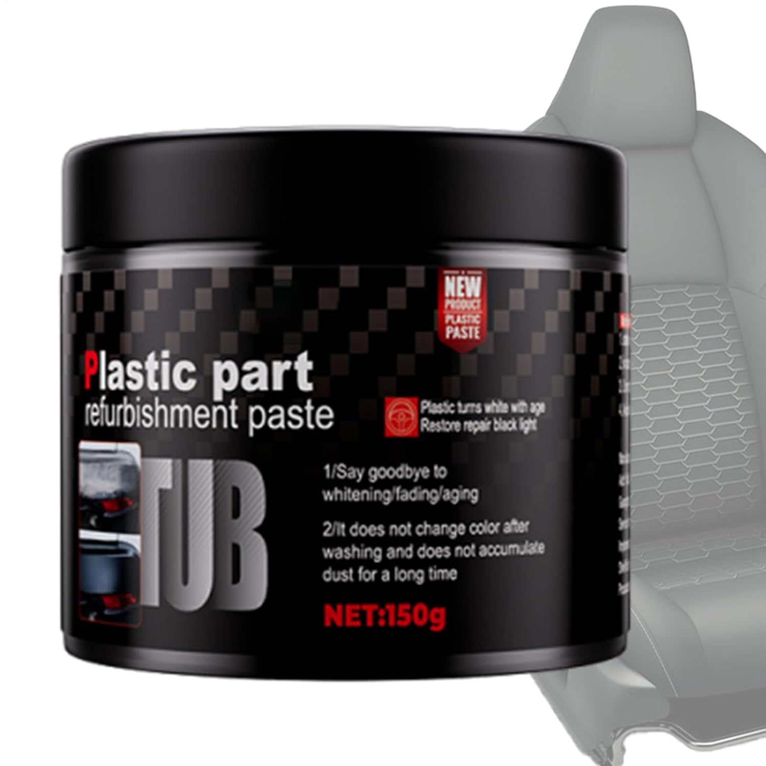 Car Leather Repair Cream, Automotive Leather Seat Polish Cream, Gentle Car Restoring Conditioner for Car Interior Vehicles Truck RV Sedan