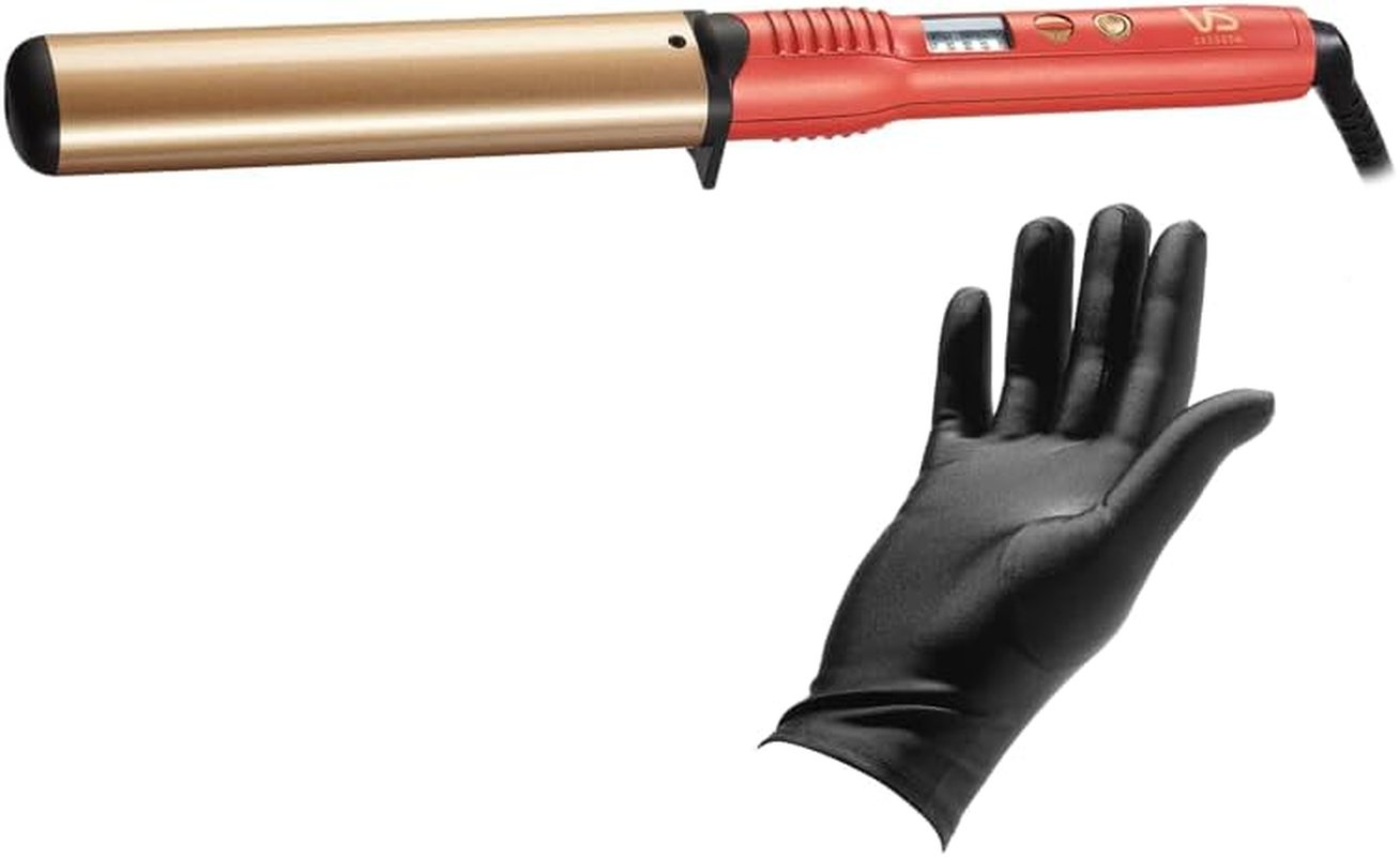 VS Sassoon Enrich Undone Curls 38Mm Large Barrel Hair Curler, Fast Heat Up, 5 Heat Settings 150&deg;C to 210&deg;C, Triple Infused Technology, Almond, Keratin & Ceramic for Smooth & Shiny Results, Auto Shut-Off. Coral (VSC2386CA) image number 5