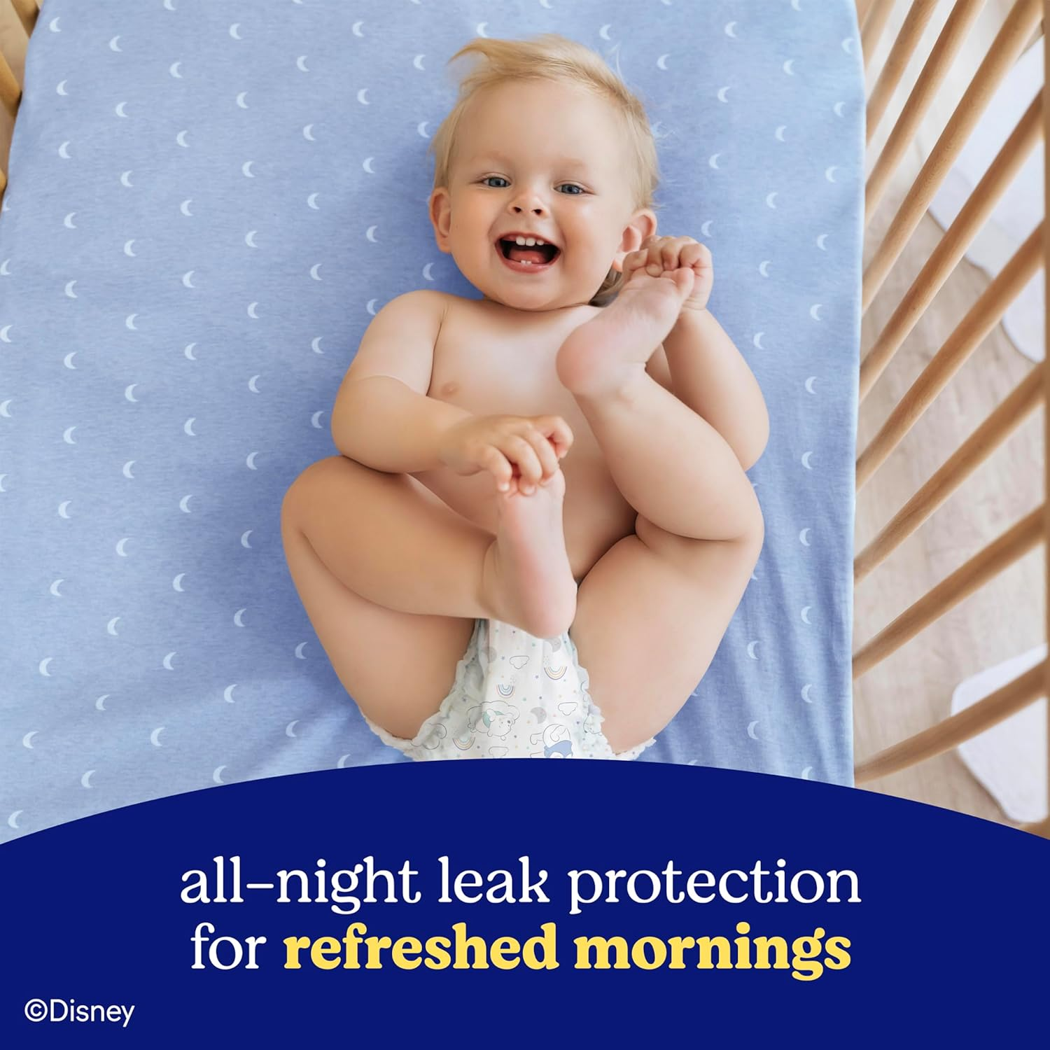 Huggies Overnight Diapers Size 5 (27+ Lbs), 100 Ct, Overnites Nighttime Baby Diapers, White image number 2