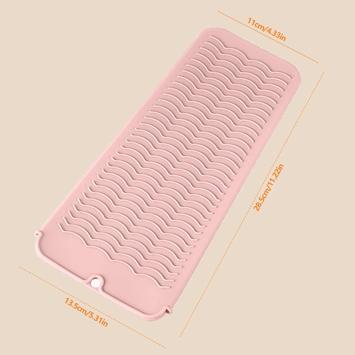 Heat Resistant Straightener Pad | Travel Hair Straightener Mat | Portable Heat Resistant Silicone Mat for Hair Styling Tools, Flat Irons and Curling Irons Pochy