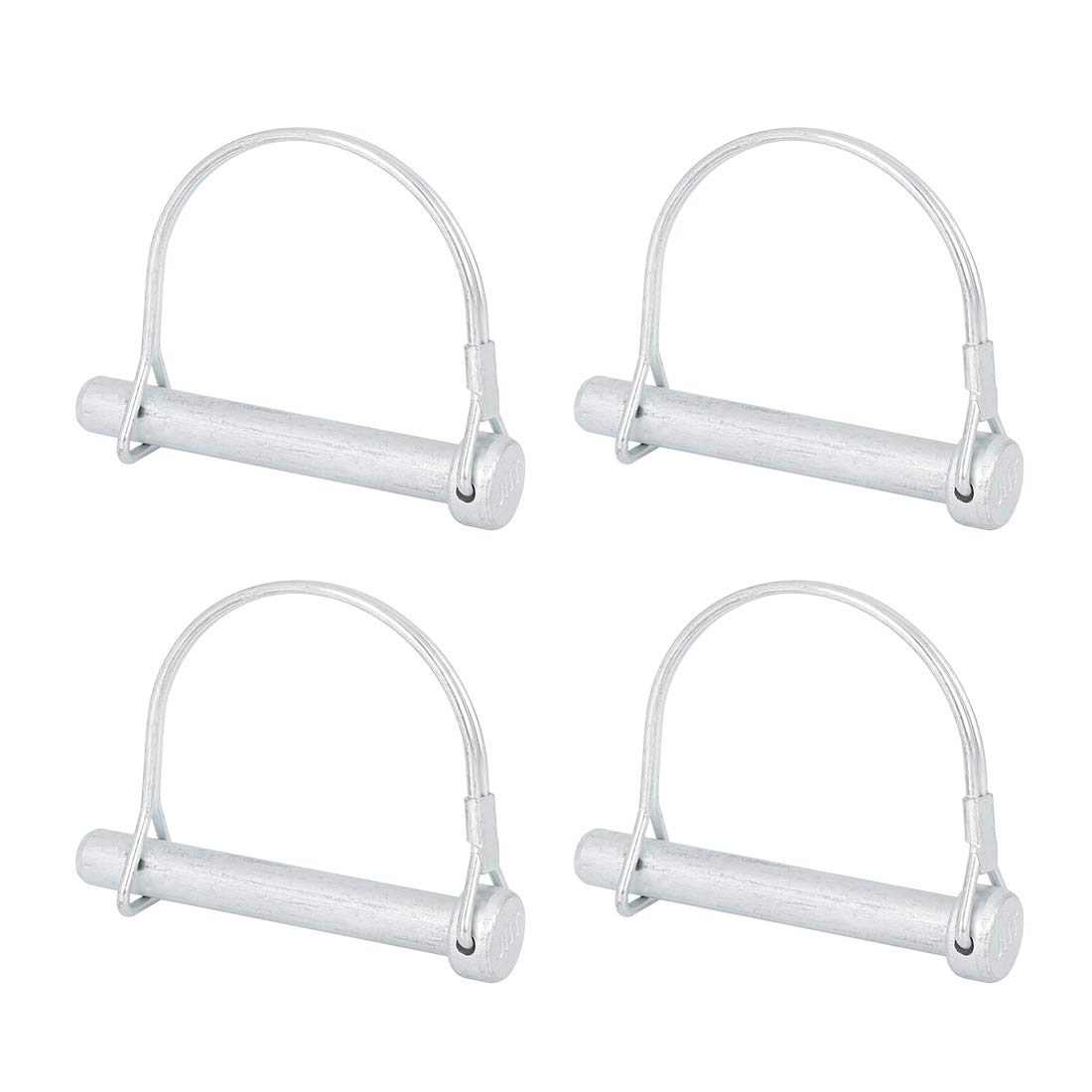 X AUTOHAUX 4Pcs 2.76" X 0.39" 70 X 10Mm Arch D Shape Trailer Shaft Locking Pin Safety Coupler Pin for Car Boat Metal image number 5