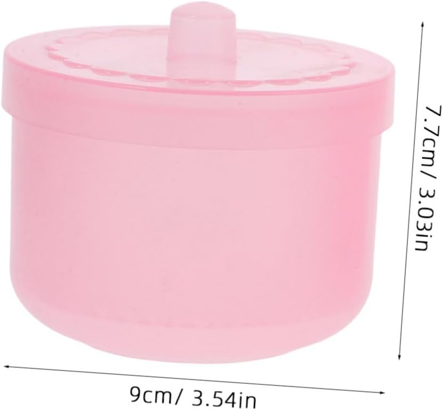 2Pcs Plastic Nail Tool Cleaner Box with Double-Layer Filter for Manicure Tweezers Sterilizer Tray Pink Organizer Case Suitable for Nail Art