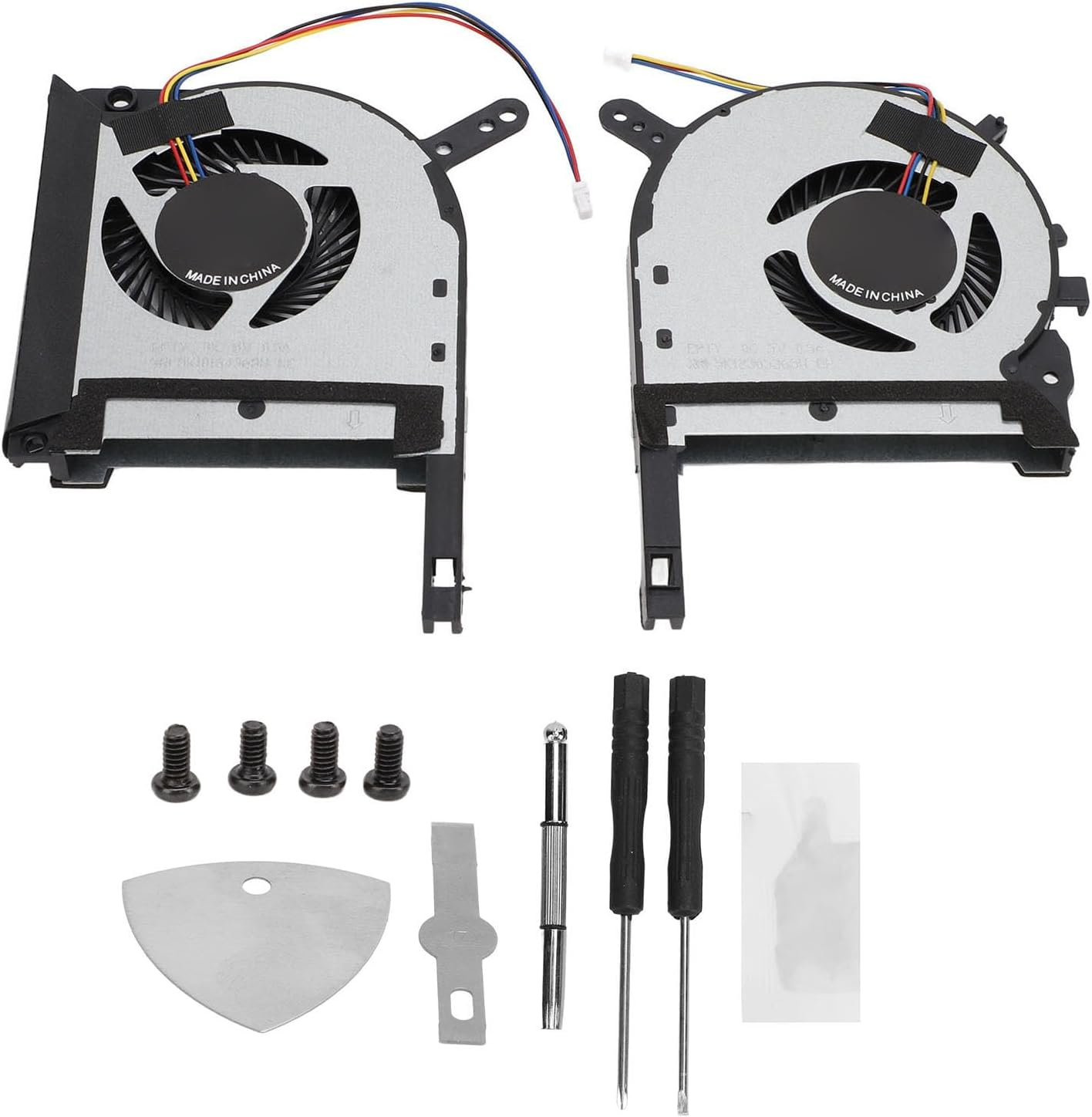 Laptop Replacement Cooling Fan, 4 Pin Aluminum Alloy Cooling Fan for for TUF Gaming FX505DT FX505 FX95 FX705DU FX705DT FX95G FX86 ZX86 FX86FE FX86SM FZ86F FX95D (CPU and GPU) image number 1