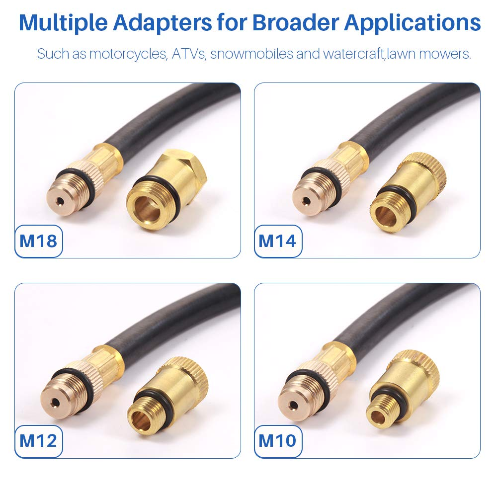 BETOOLL HW0130 8Pcs Petrol Engine Cylinder Compression Tester Kit Automotive Tool Gauge